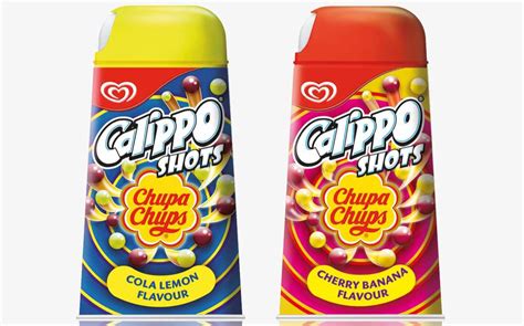 The packaging of Chupa Chups ice cream